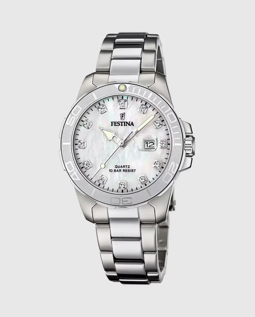 F20503/1 Женские часы Boyfriend из серебряной стали Festina, серебряный
F20503/1 Женские часы Boyfriend из серебряной стали Festina, серебряный