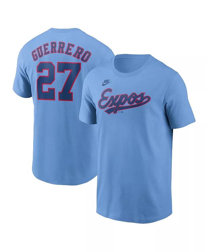 Мужская футболка Vladimir Guerrero Powder Blue Montreal Expos Cooperstown Collection Fuse с номером Nike
Мужская футболка Vladimir Guerrero Powder Blue Montreal Expos Cooperstown Collection Fuse с номером Nike