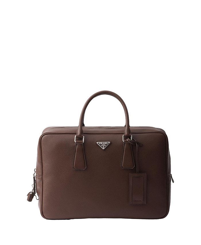Кожаная рабочая сумка Prada, коричневый
Кожаная рабочая сумка Prada, коричневый