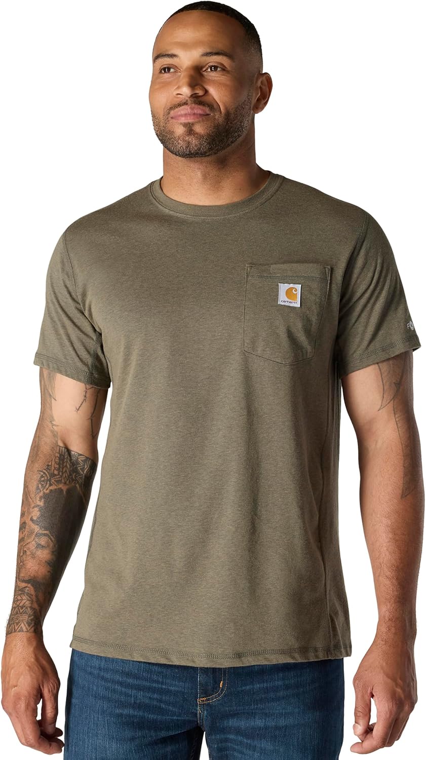 Carhartt мужская футболка с карманом Force Relaxed Fit Midweight с коротким рукавом, Basil Heather
Carhartt мужская футболка с карманом Force Relaxed Fit Midweight с коротким рукавом, Basil Heather