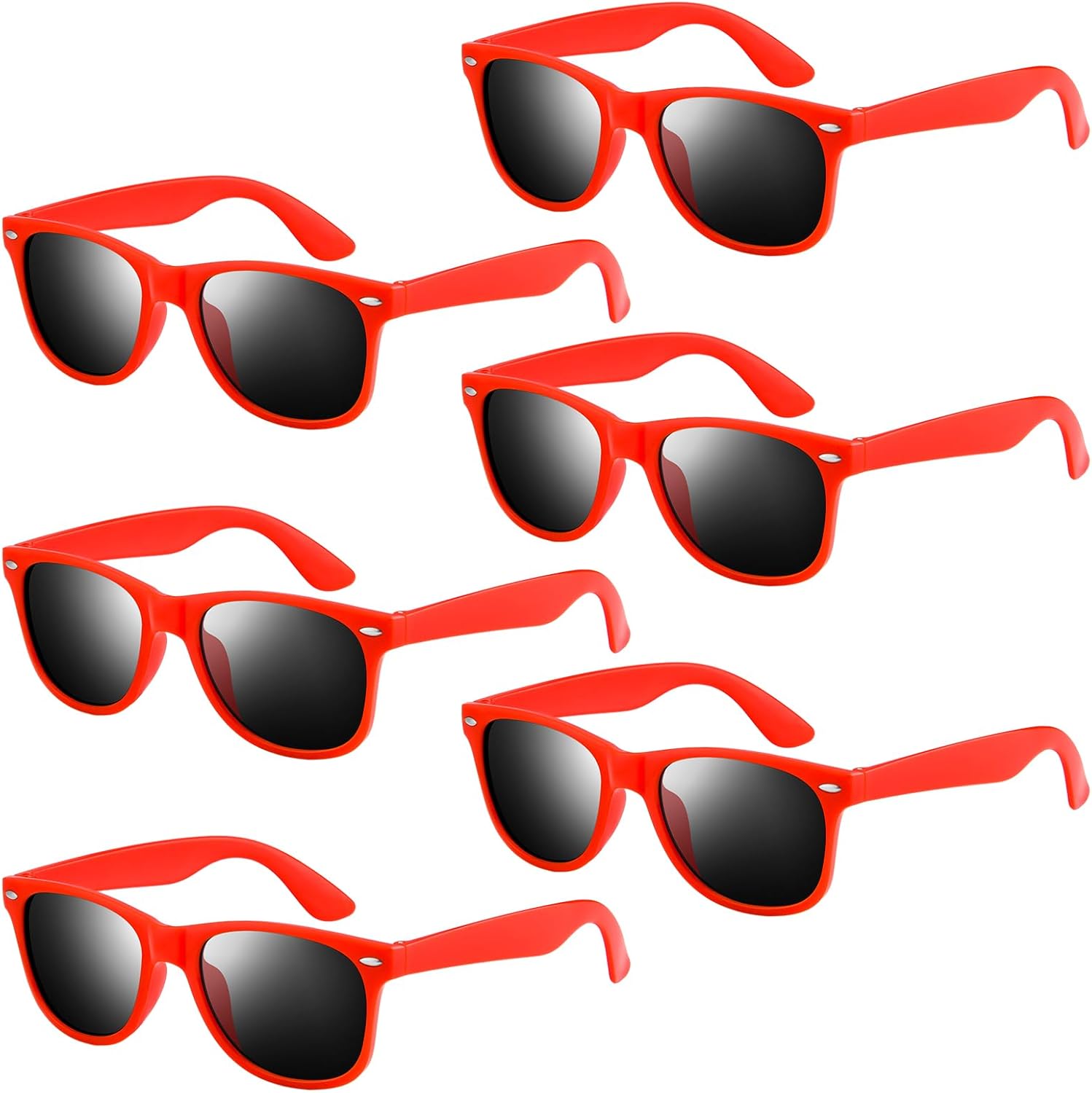NEBURORA Набор из 6 красных неоновых солнцезащитных очков в стиле ретро для вечеринок, для взрослых мужчин и женщин, на день рождения, свадьбу, лето, пляж, бассейн, Red
NEBURORA Набор из 6 красных неоновых солнцезащитных очков в стиле ретро для вечеринок, для взрослых мужчин и женщин, на день рождения, свадьбу, лето, пляж, бассейн, Red