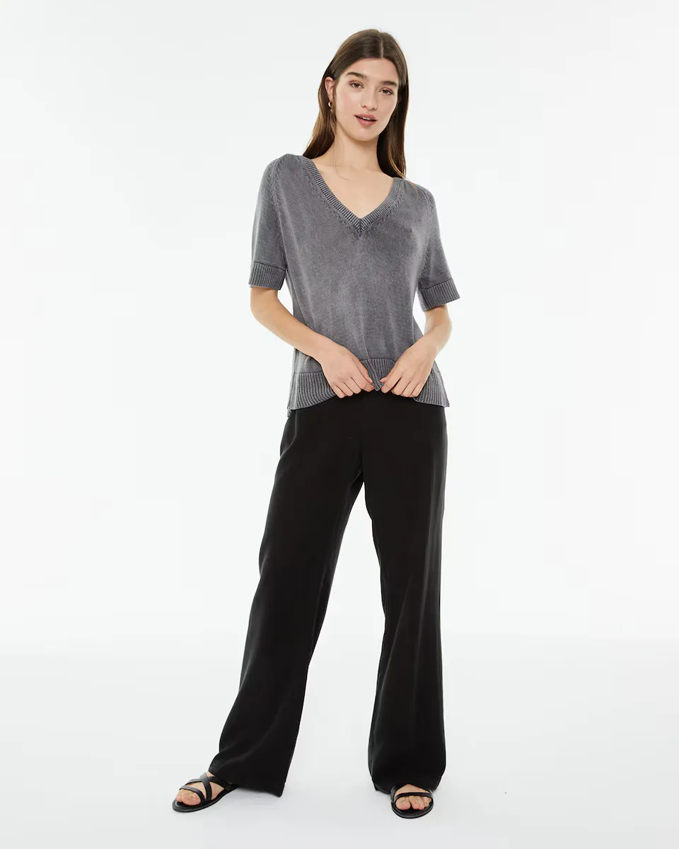 Женские брюки широкого кроя со складками и эластичным поясом System Action, черный
Женские брюки широкого кроя со складками и эластичным поясом System Action, черный