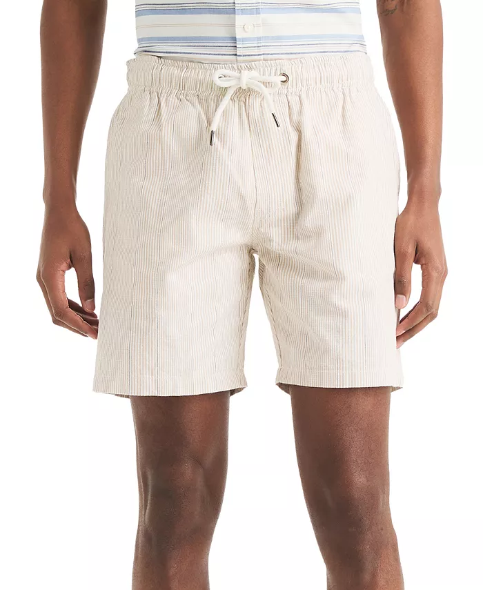 Шорты полосатые текстурированные на резинке 7" Nautica, коричневый/бежевый
Шорты полосатые текстурированные на резинке 7" Nautica, коричневый/бежевый