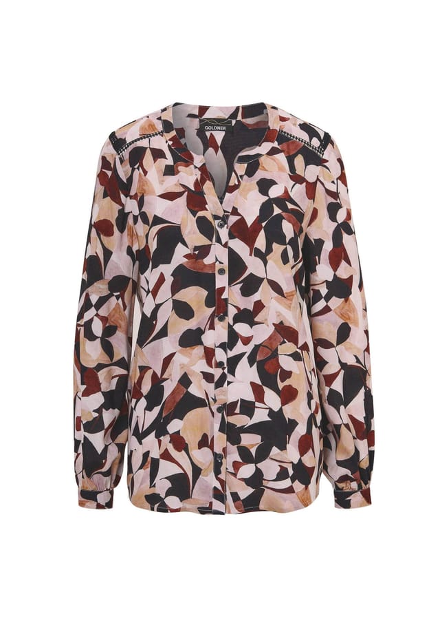 Короткий размер: блузка с вырезом-туникой Goldner, мультиколор
Короткий размер: блузка с вырезом-туникой Goldner, мультиколор