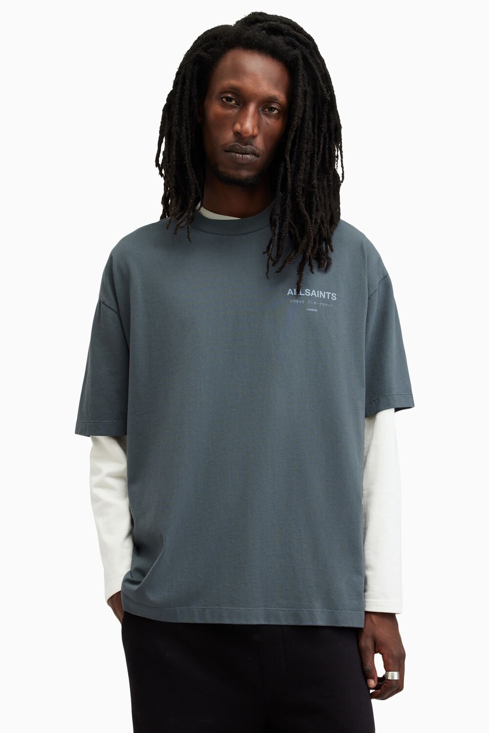 Футболка Allsaints Underground с коротким рукавом из 100% хлопка All Saints, синий
Футболка Allsaints Underground с коротким рукавом из 100% хлопка All Saints, синий