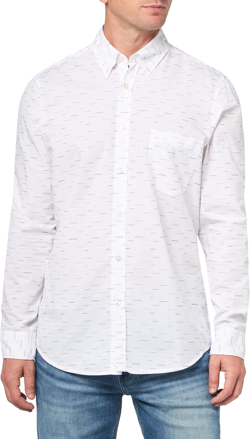 BOSS Мужская рубашка Rickert с длинным рукавом Oxford, White Oak
BOSS Мужская рубашка Rickert с длинным рукавом Oxford, White Oak