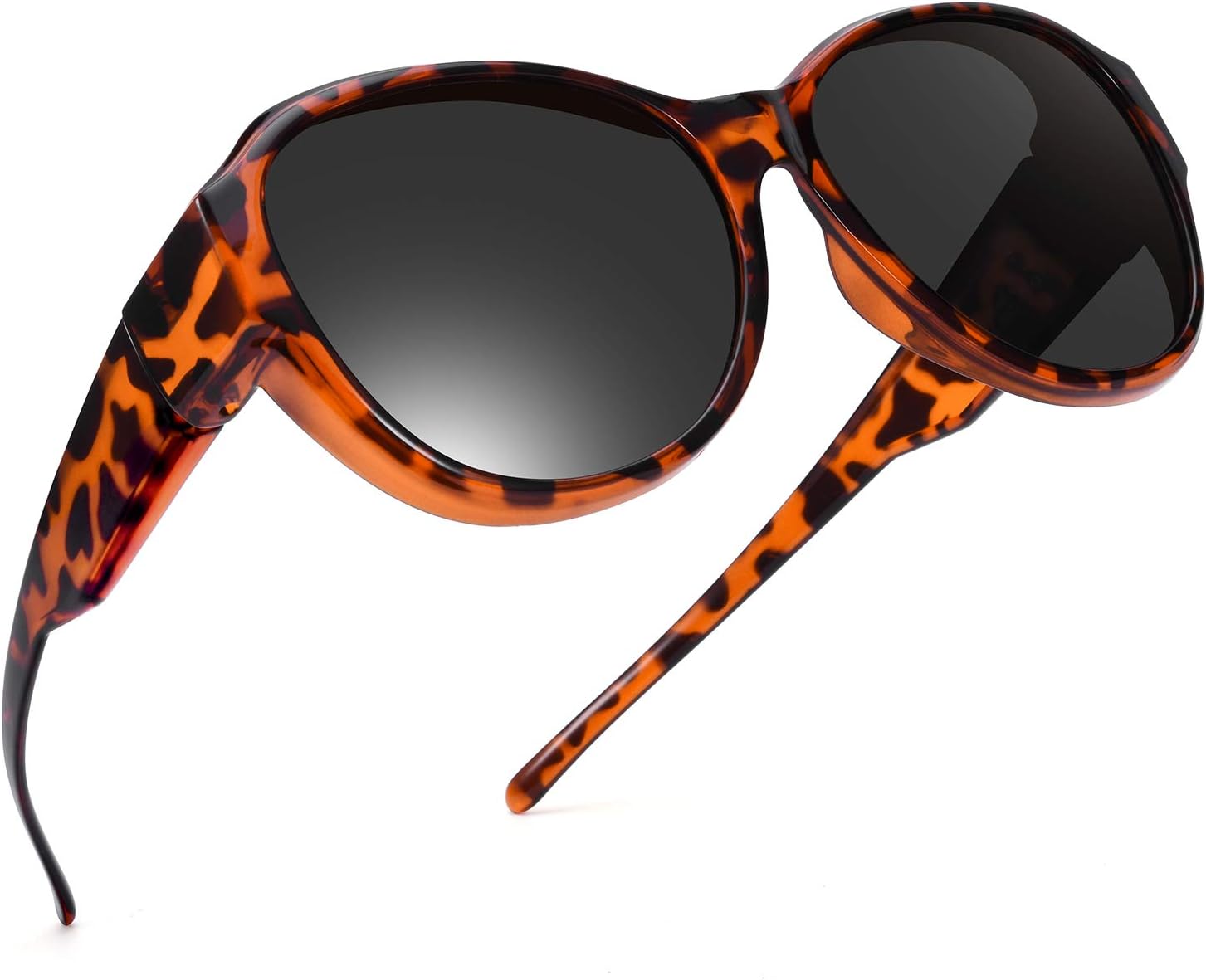 Очки-накладки увеличенного размера для ношения поверх солнцезащитных очков (для женщин и мужчин) со 100% поляризацией и защитой от УФ-излучения TINHAO, A Amber Leopard
Очки-накладки увеличенного размера для ношения поверх солнцезащитных очков (для женщин и мужчин) со 100% поляризацией и защитой от УФ-излучения TINHAO, A Amber Leopard