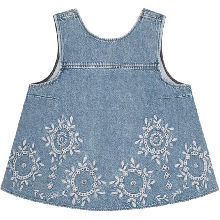 Открытый джинсовый топ GANNI, синий
Открытый джинсовый топ GANNI, синий