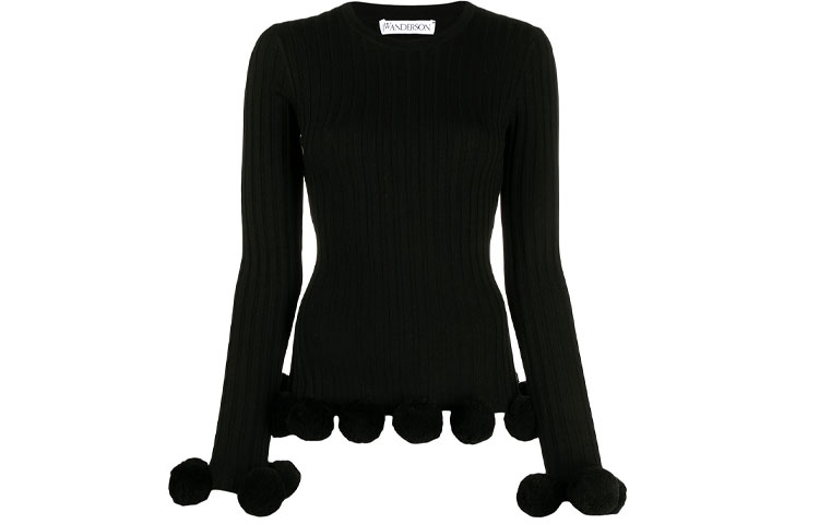 JW Anderson Облегающий свитер женский черный
JW Anderson Облегающий свитер женский черный