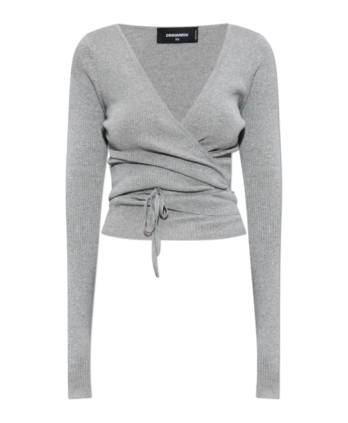 Кардиган с люрексовой нитью Dsquared2, серый
Кардиган с люрексовой нитью Dsquared2, серый