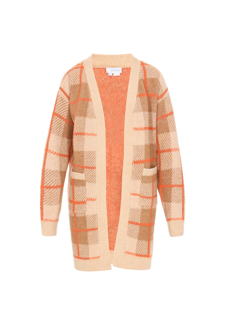 Вязаный кардиган usha BLUE LABEL, бежевый/коричневый
Вязаный кардиган usha BLUE LABEL, бежевый/коричневый