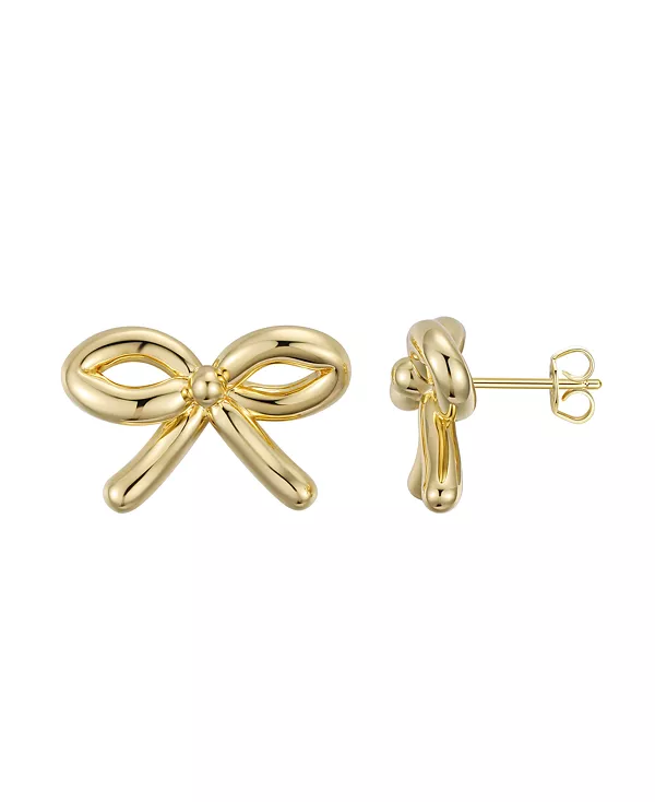 Позолоченные серьги-гвоздики в форме банта Macy'S, gold
Позолоченные серьги-гвоздики в форме банта Macy'S, gold