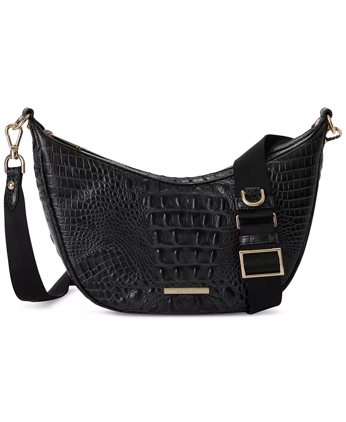 Средняя кожаная сумка-кроссбоди Percy Alden Road Brahmin, черный
Средняя кожаная сумка-кроссбоди Percy Alden Road Brahmin, черный