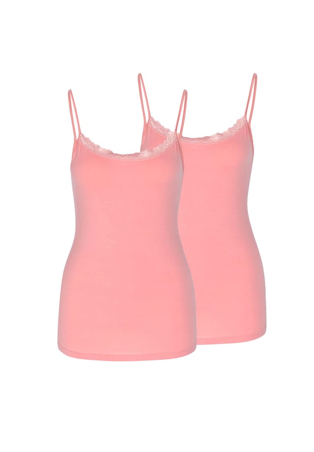 Упаковка из 2 спагетти-топов уютная Nina Von C., бежевый
Упаковка из 2 спагетти-топов уютная Nina Von C., бежевый