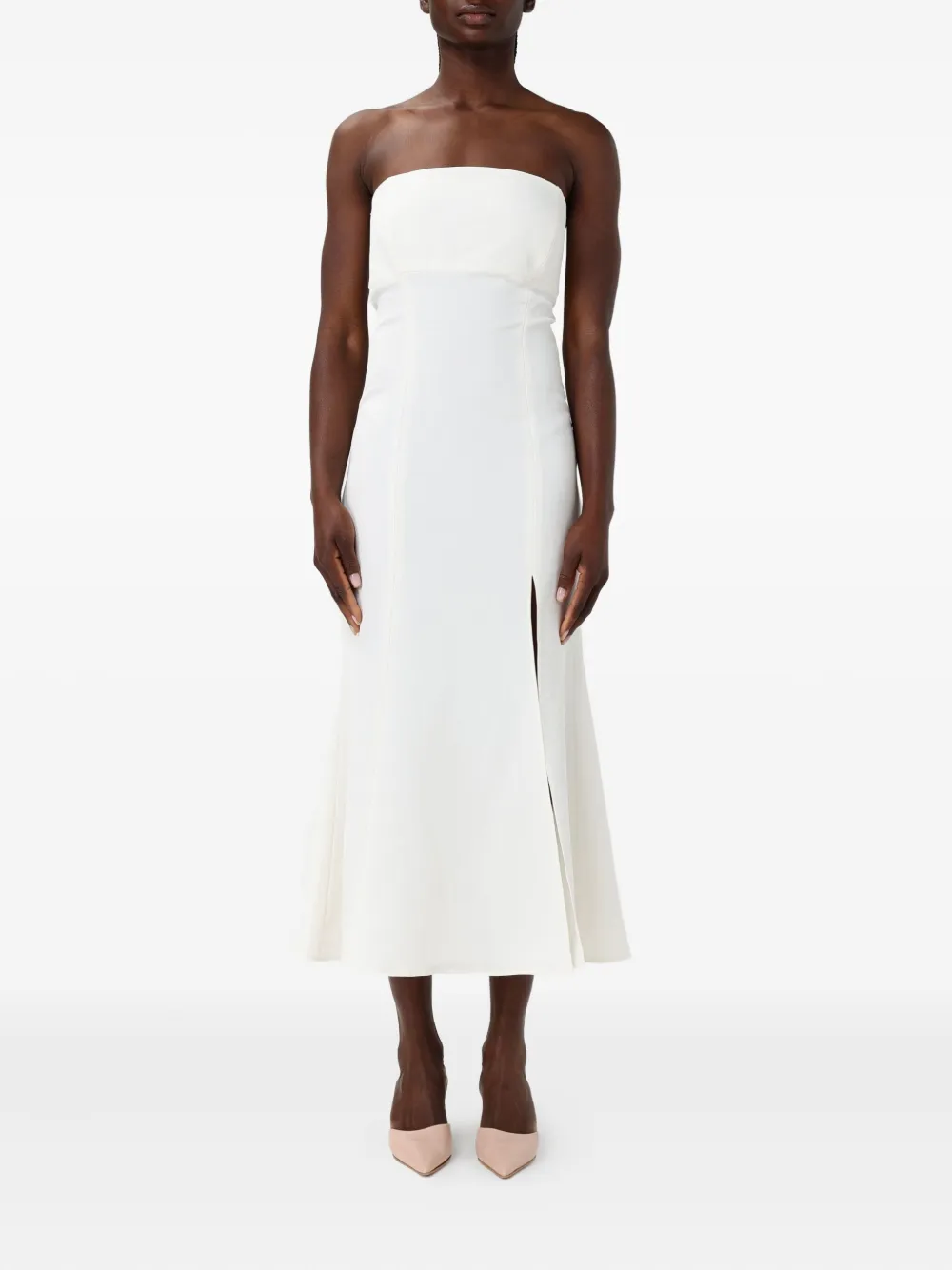 Бюстье-миди-платье с разрезом Twinset, белый
Бюстье-миди-платье с разрезом Twinset, белый