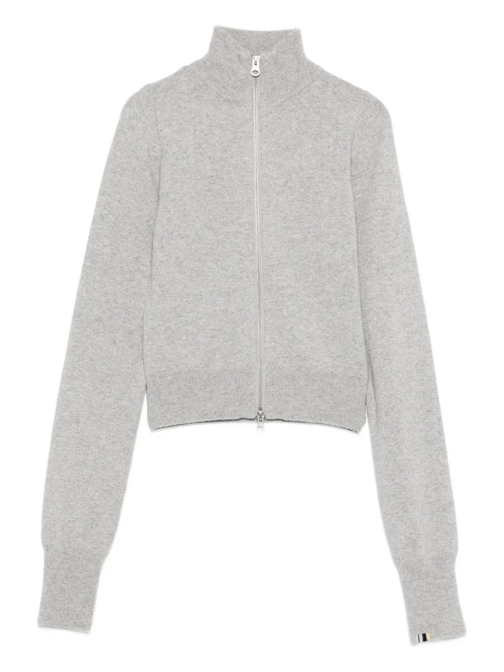 Укороченный кардиган n°302 на молнии extreme cashmere, серый 
Укороченный кардиган n°302 на молнии extreme cashmere, серый