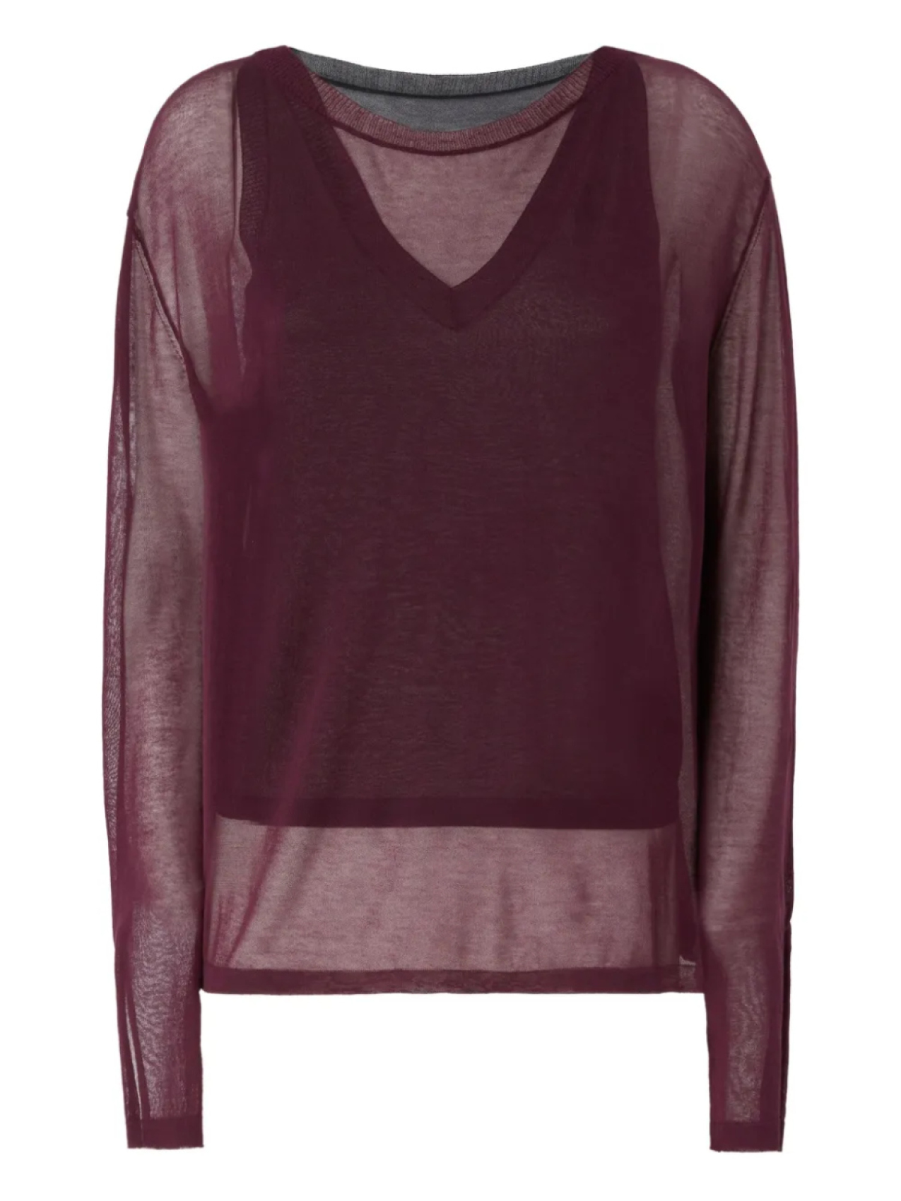 Полупрозрачный топ с длинными рукавами PINKO, красный
Полупрозрачный топ с длинными рукавами PINKO, красный