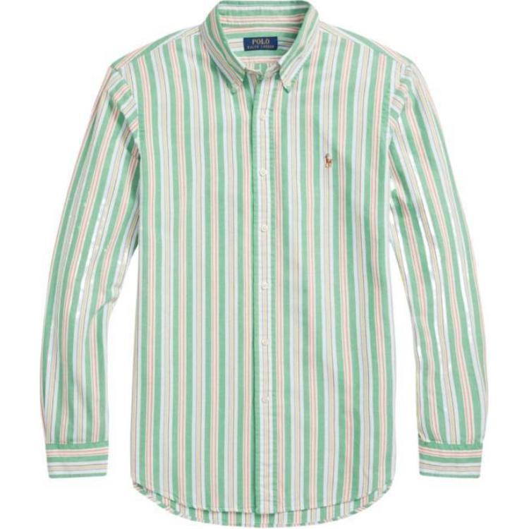 Рубашка из хлопка с вертикальной полоской Polo Ralph Lauren, зеленый
Рубашка из хлопка с вертикальной полоской Polo Ralph Lauren, зеленый