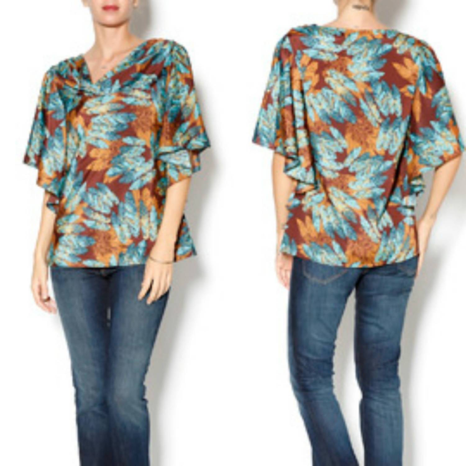 Драпированная блузка с рукавами-крылышками в цвете Multi Ivy Jane
Драпированная блузка с рукавами-крылышками в цвете Multi Ivy Jane