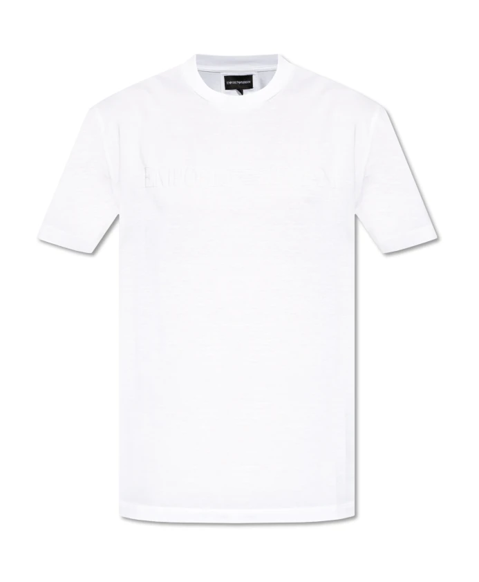 Футболка с логотипом Emporio Armani, белый 
Футболка с логотипом Emporio Armani, белый