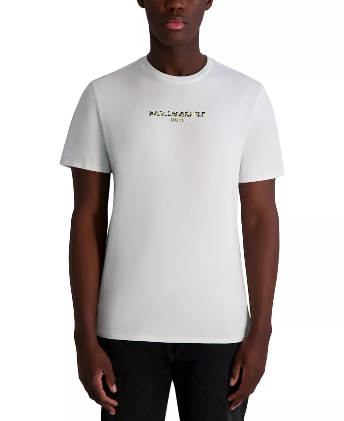 Мужская футболка с коротким рукавом и фактурным логотипом KARL LAGERFELD PARIS, белый
Мужская футболка с коротким рукавом и фактурным логотипом KARL LAGERFELD PARIS, белый