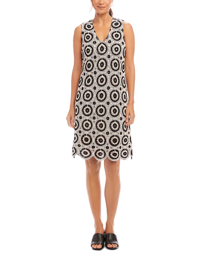 Платье-трапеция с кружевной вязкой Karen Kane, мультиколор 
Платье-трапеция с кружевной вязкой Karen Kane, мультиколор