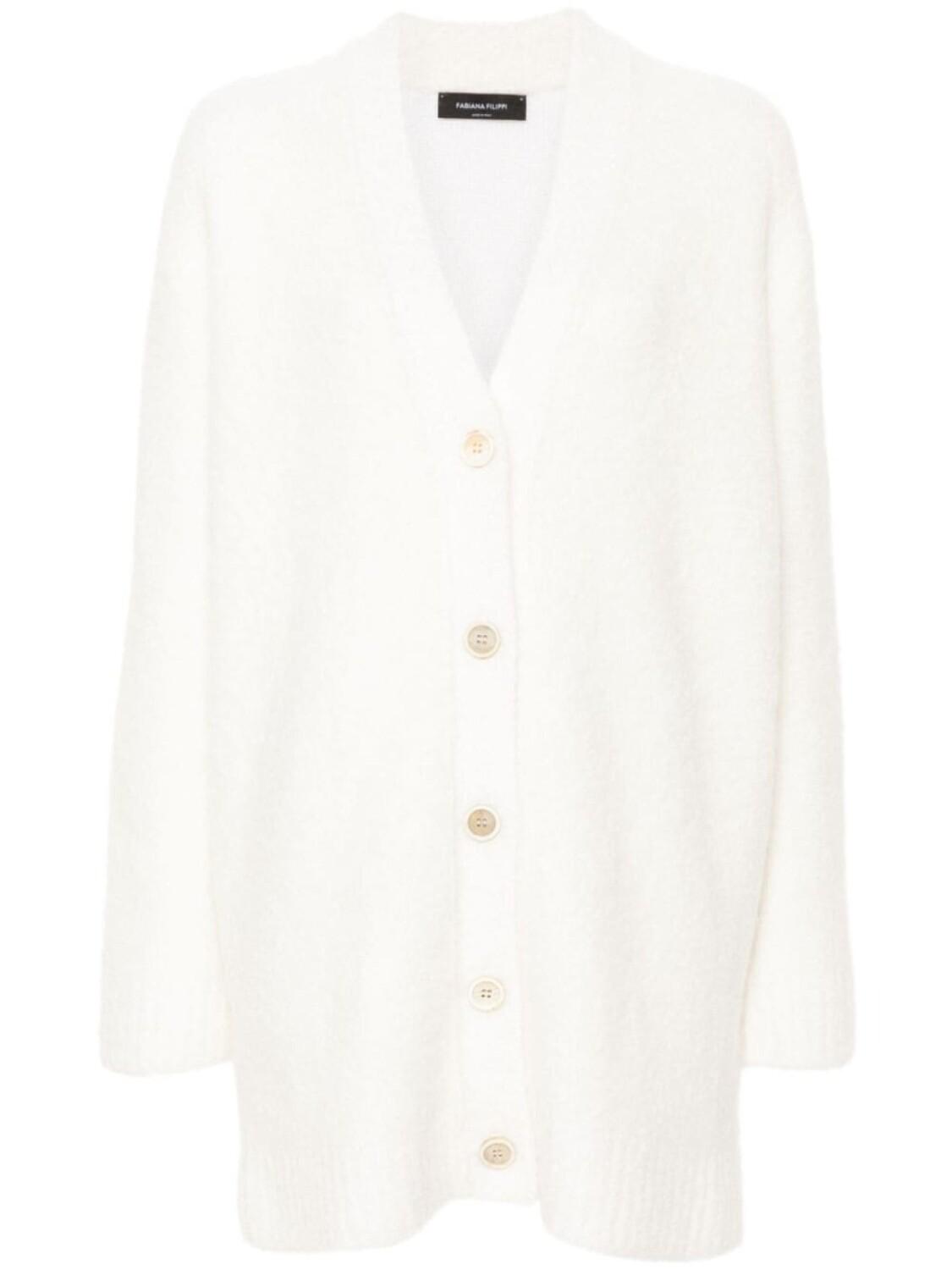 Fabiana Filippi кардиган с V-образным вырезом и начесом, нейтральный цвет
Fabiana Filippi кардиган с V-образным вырезом и начесом, нейтральный цвет