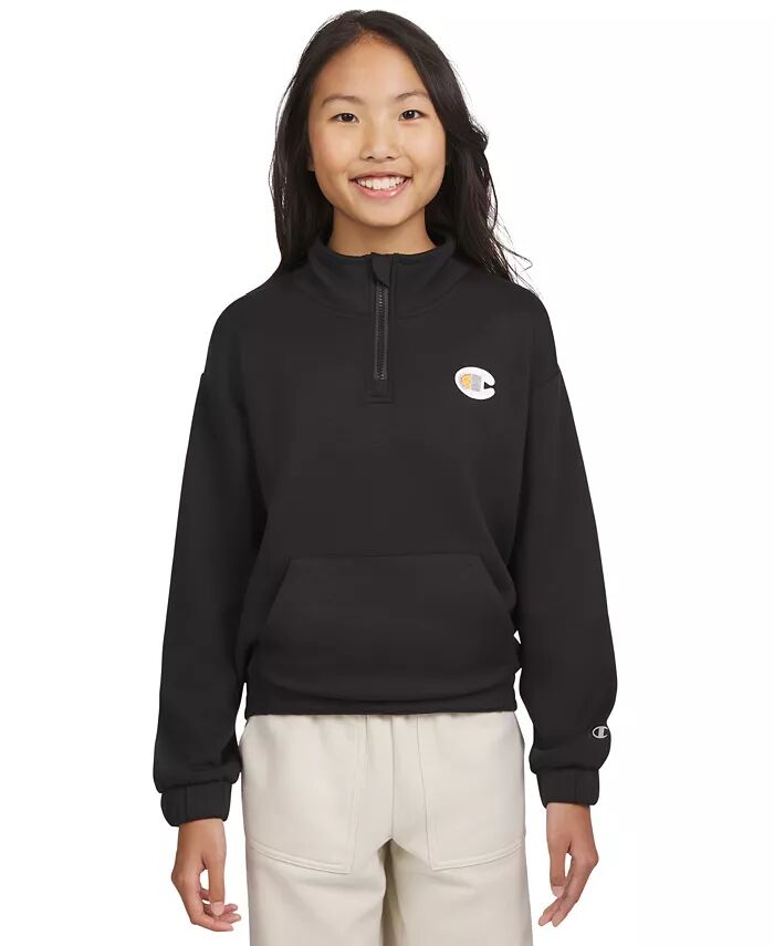 Толстовка с логотипом Big Girls на четверть молнии Champion, черный
Толстовка с логотипом Big Girls на четверть молнии Champion, черный