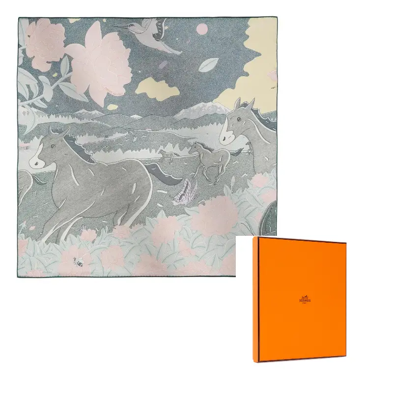 HERMES Шёлковый шарф, Blue
HERMES Шёлковый шарф, Blue