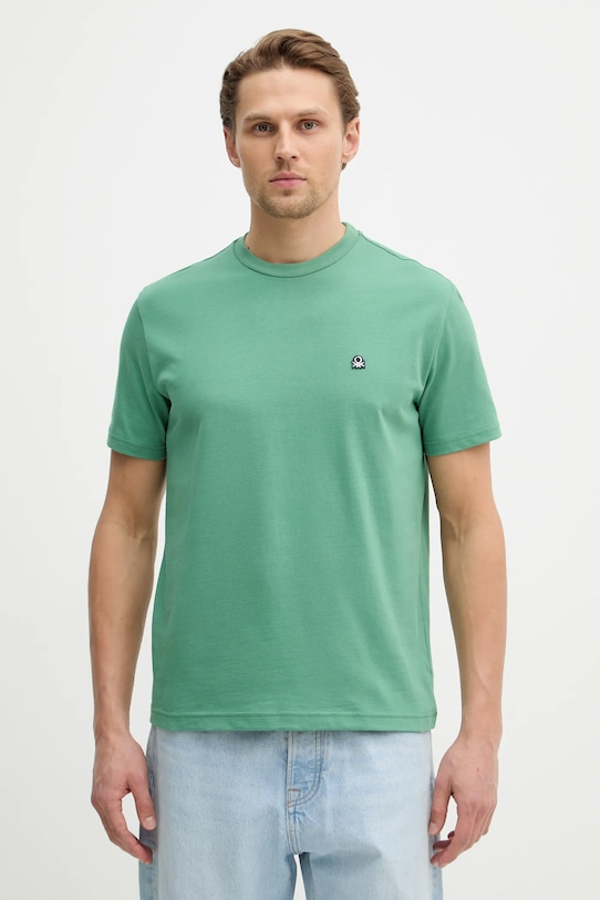 Хлопковая футболка United Colors of Benetton, зеленый
Хлопковая футболка United Colors of Benetton, зеленый