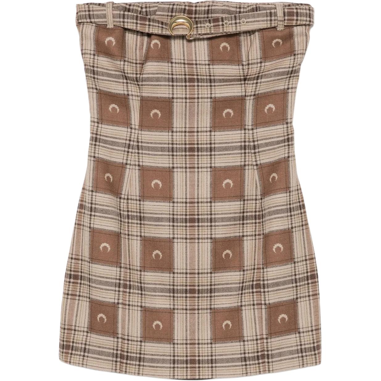 Мини-платье Moon Check жаккард Marine Serre, светло-коричневый
Мини-платье Moon Check жаккард Marine Serre, светло-коричневый