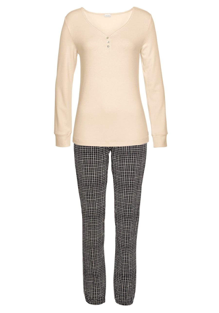 Пижама LASCANA, Egg Shell
Пижама LASCANA, Egg Shell