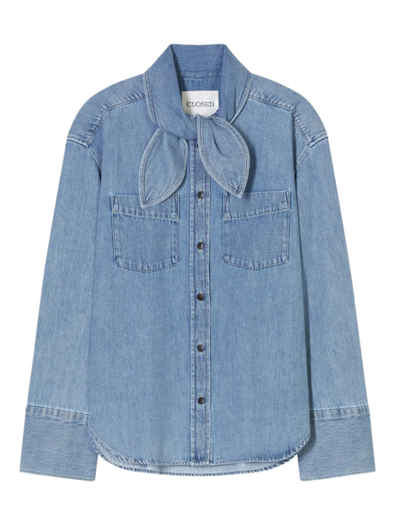 Closed рубашка с шарфом, синий
Closed рубашка с шарфом, синий