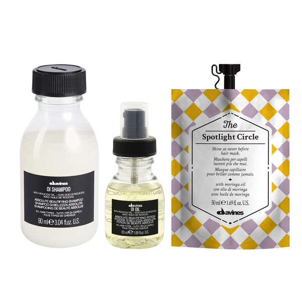 Набор для всех типов волос: шампунь, 90 мл + масло, 50 мл + маска-блеск, 50 мл Davines Oi oil
Набор для всех типов волос: шампунь, 90 мл + масло, 50 мл + маска-блеск, 50 мл Davines Oi oil