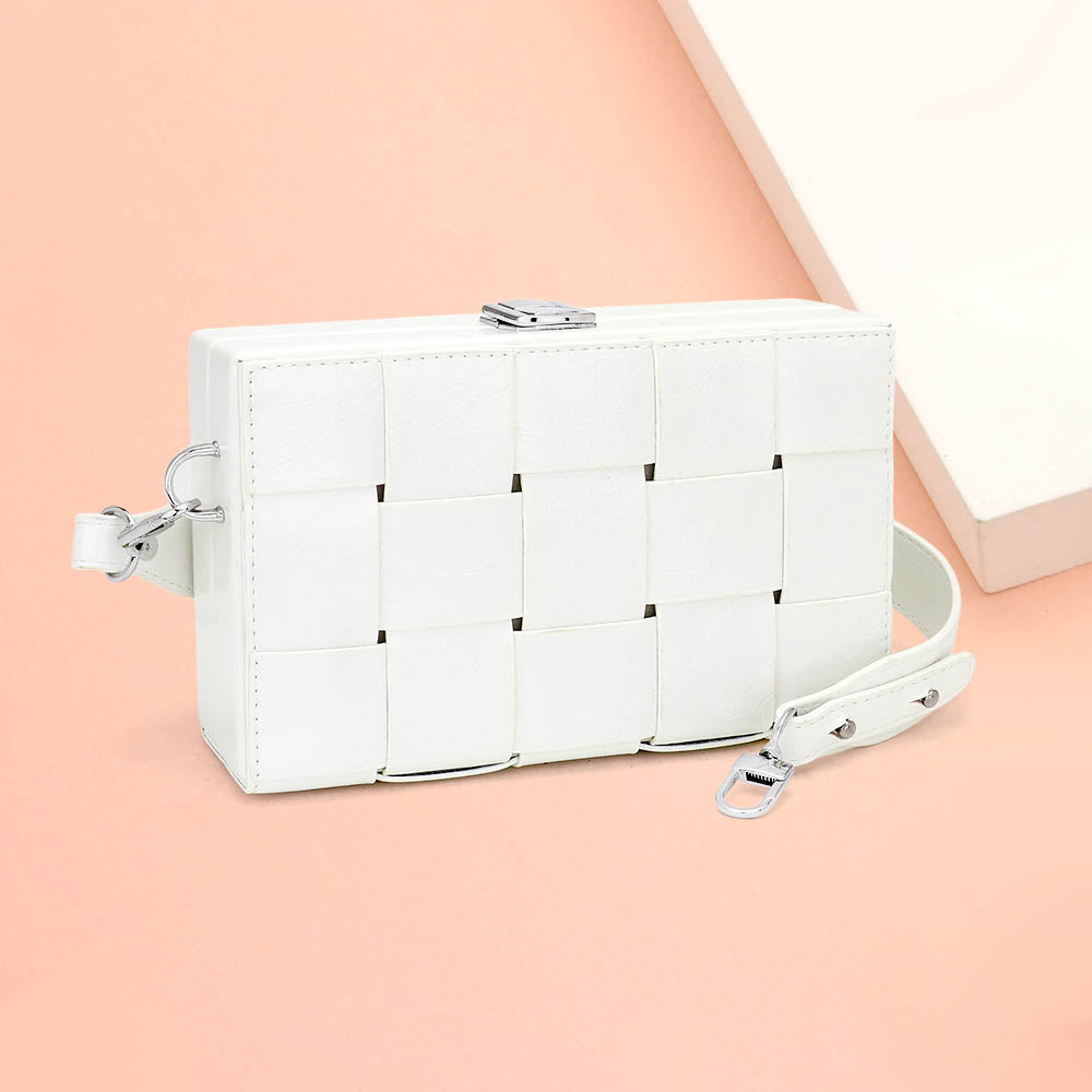 Искусственная кожа плетеная квадратная сумка-кроссбоди FASHNZFAB, белый
Искусственная кожа плетеная квадратная сумка-кроссбоди FASHNZFAB, белый