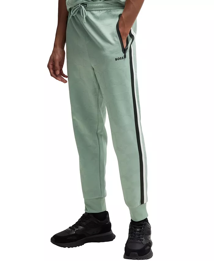 Мужские свободные спортивные штаны из жаккардовой ткани Hugo Boss, зеленый
Мужские свободные спортивные штаны из жаккардовой ткани Hugo Boss, зеленый
