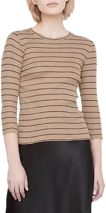 Vince Women's Полосатый 3/4 Рукава Crew
Vince Women's Полосатый 3/4 Рукава Crew