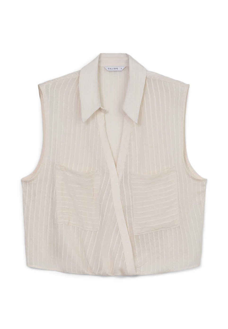 Топ без рукавов SMANICATA RIGHE IN RILIEVO Calliope, светло-коричневый 
Топ без рукавов SMANICATA RIGHE IN RILIEVO Calliope, светло-коричневый