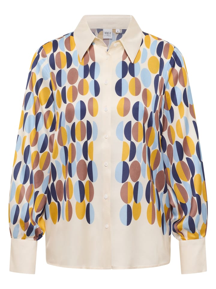 Блузка свободного кроя кремового цвета Eterna
Блузка свободного кроя кремового цвета Eterna