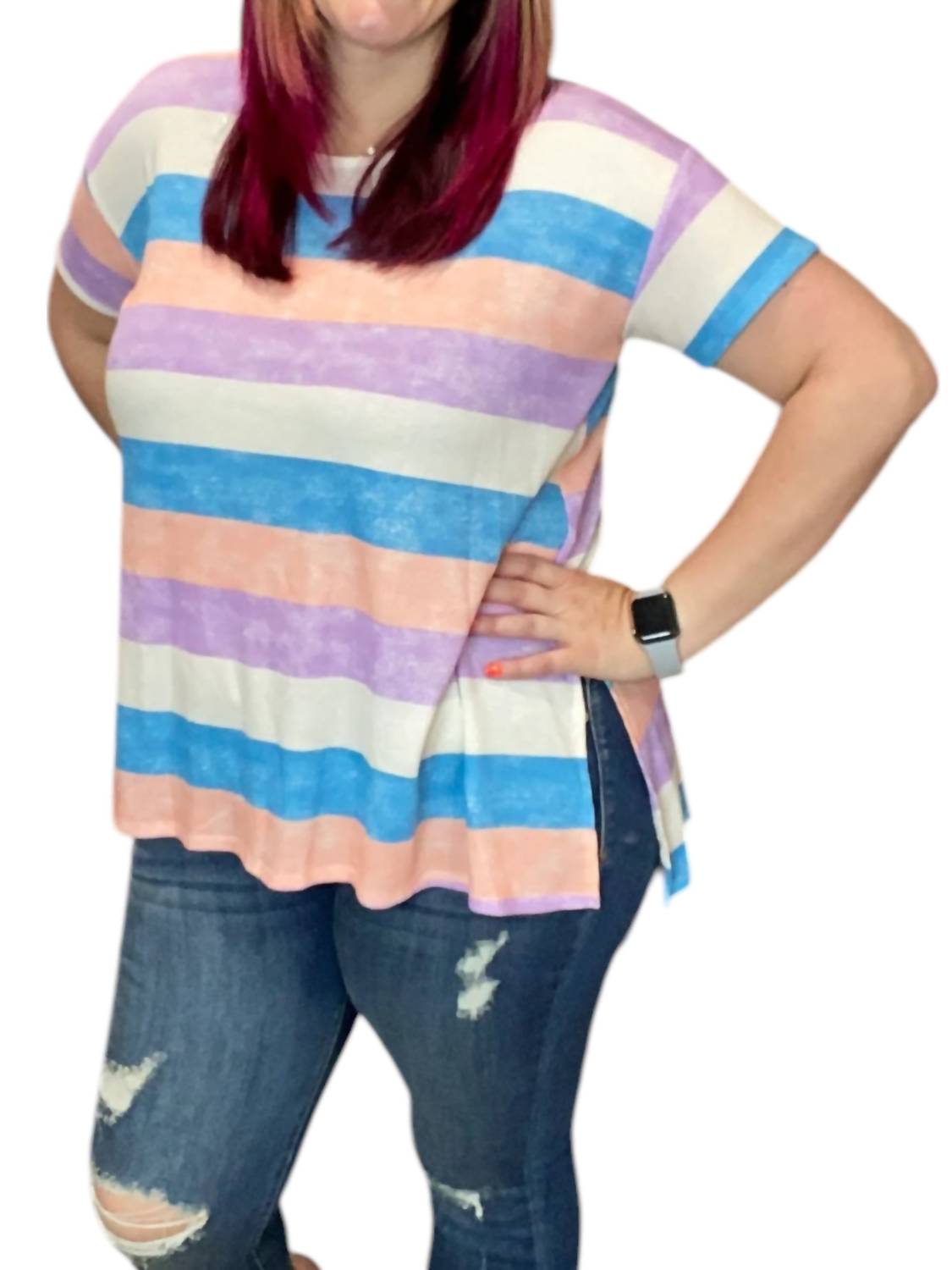 Футболка Pastel в персиково-многоцветном цвете honeyme
Футболка Pastel в персиково-многоцветном цвете honeyme