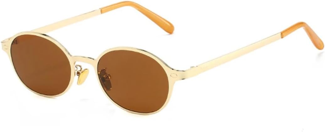 Винтажные классические женские солнцезащитные очки в маленькой овальной металлической оправе с заклепками, мужские панк-очки с защитой от УФ-излучения UV400 UATXTAU, Golden Tea
Винтажные классические женские солнцезащитные очки в маленькой овальной металлической оправе с заклепками, мужские панк-очки с защитой от УФ-излучения UV400 UATXTAU, Golden Tea