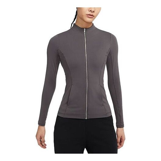 Куртка спортивная спортивная повседневная дышащая куртка со стоячим воротником Nike, серый