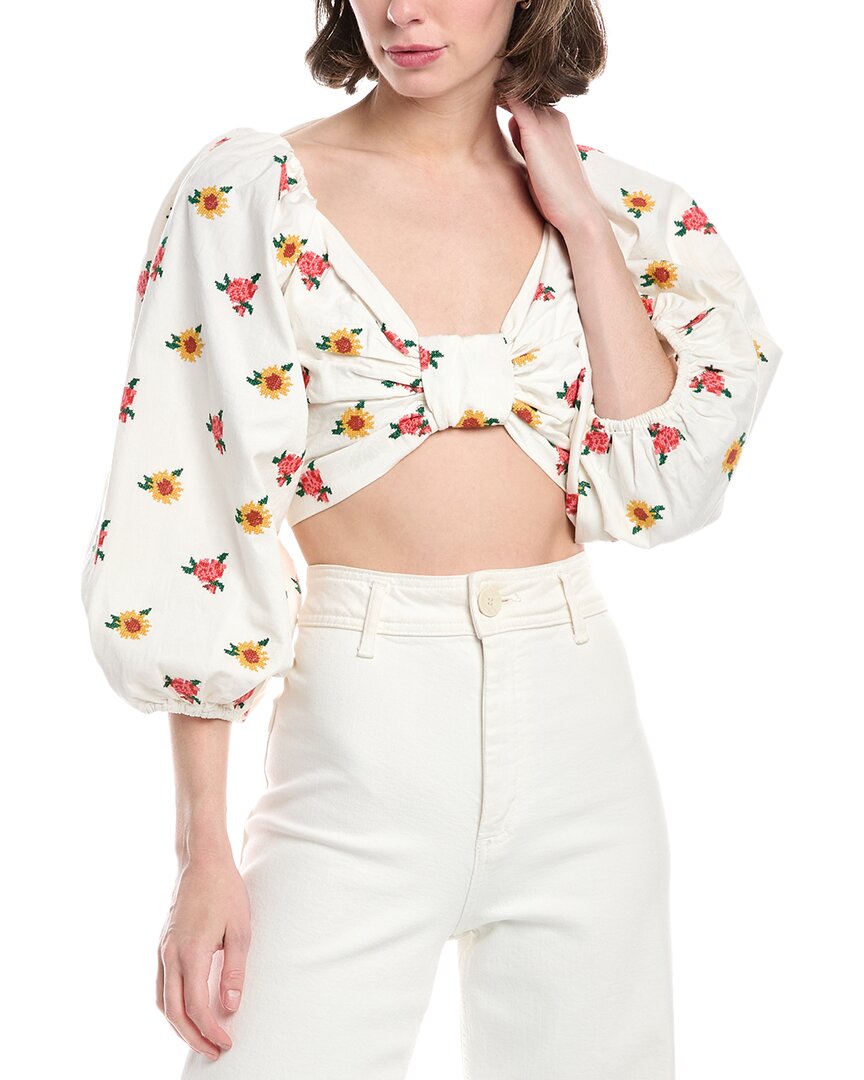 Ферма Рио Кроп-топ с вышивкой крестом FARM Rio, мультиколор
Ферма Рио Кроп-топ с вышивкой крестом FARM Rio, мультиколор