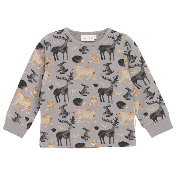 Детская футболка с длинным рукавом, размер AOP, свитшот Minymo, Cloudburst 
Детская футболка с длинным рукавом, размер AOP, свитшот Minymo, Cloudburst