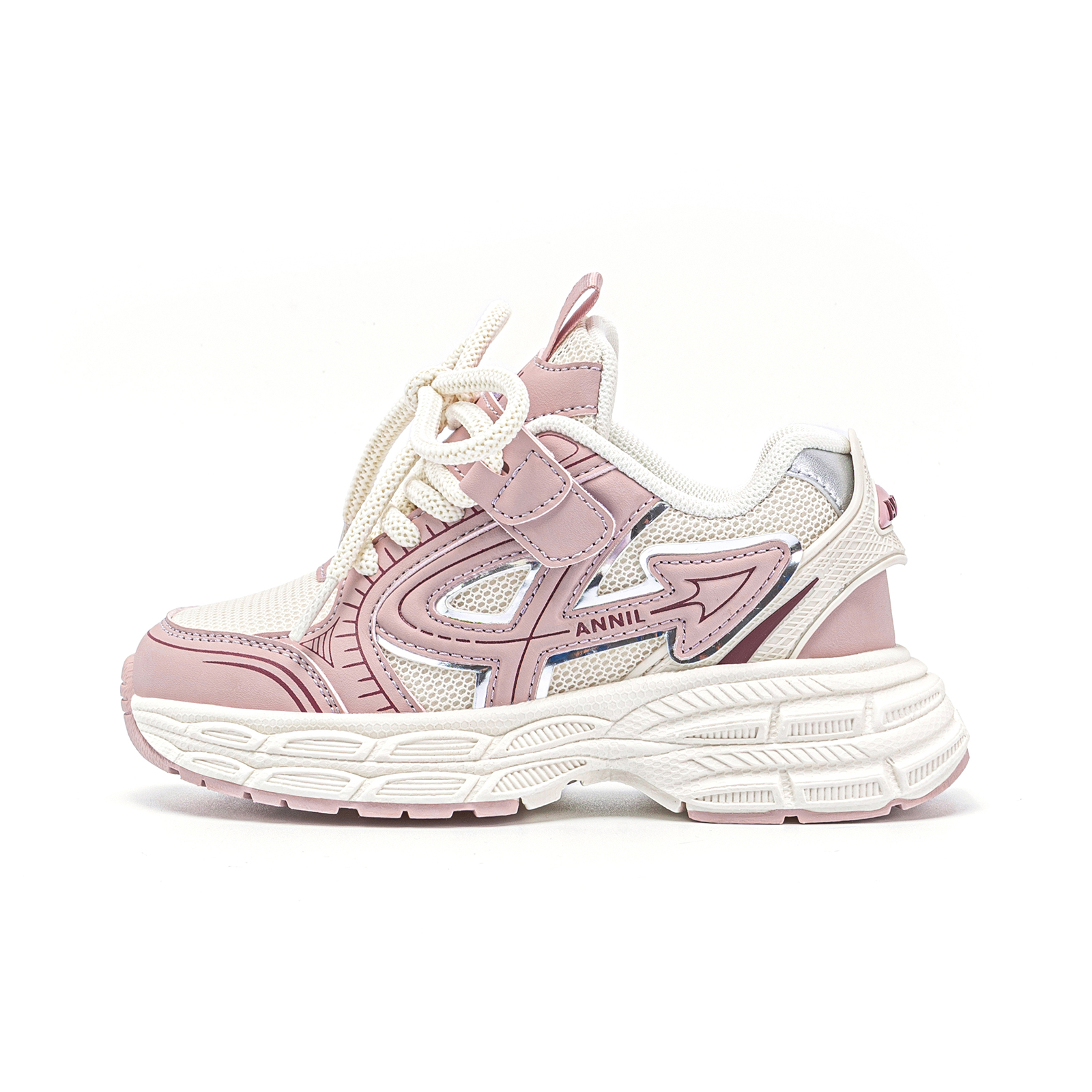 Нескользящие и дышащие низкие детские кроссовки для отдыха на природе Annil, розовый
Нескользящие и дышащие низкие детские кроссовки для отдыха на природе Annil, розовый