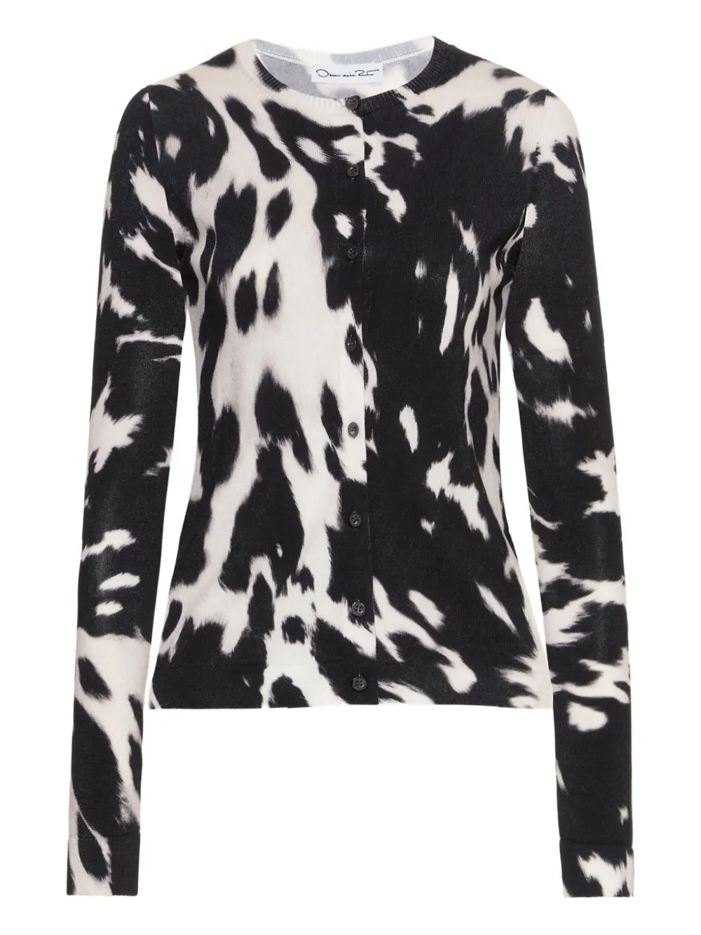 Кардиган с принтом Oscar de la Renta, черный
Кардиган с принтом Oscar de la Renta, черный