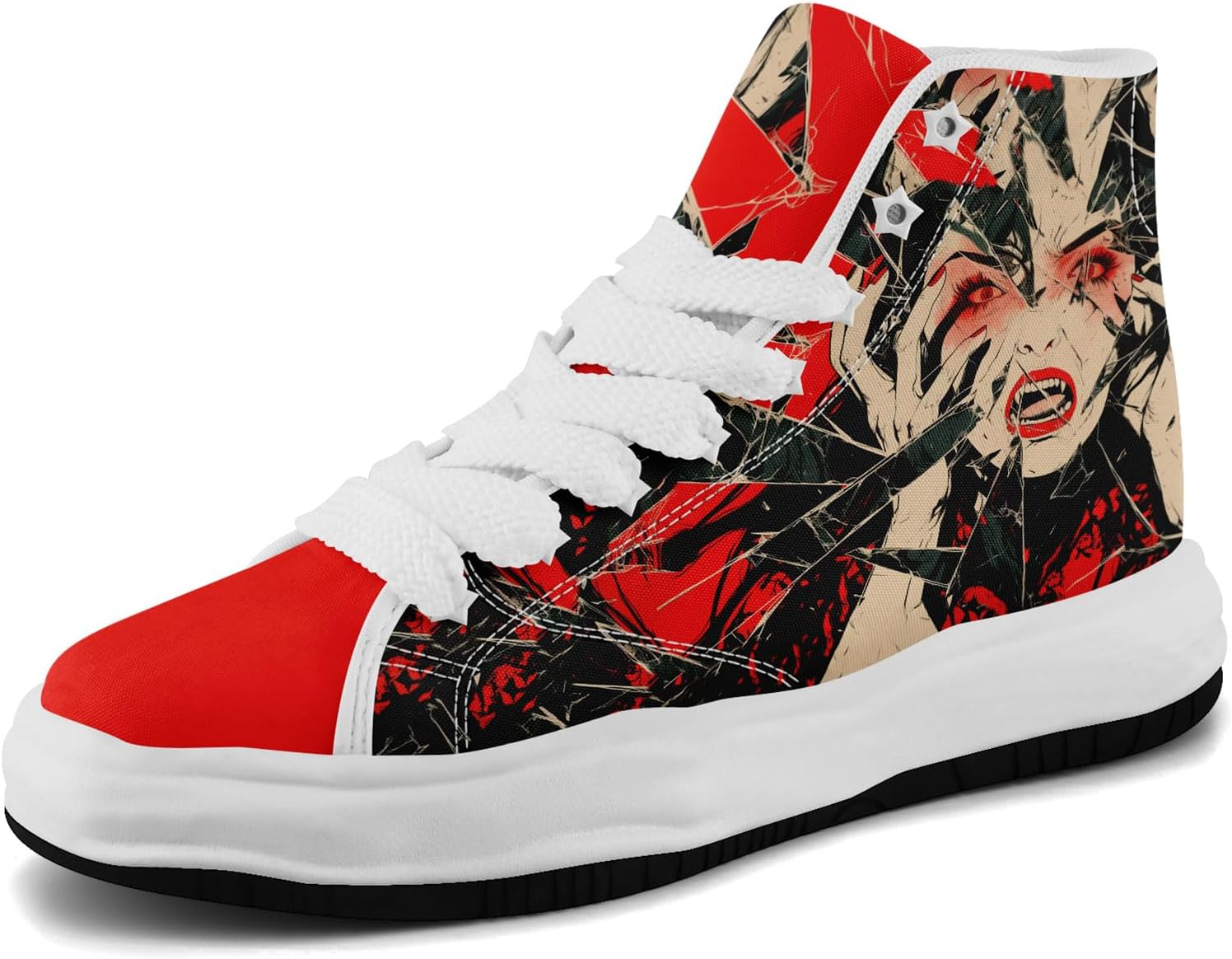 Высокие кеды из холщовой ткани с черепами для мужчин и женщин, повседневная и комфортная обувь для скейтбординга, готический дизайн, противоскользящие теннисные кроссовки Coolcustomize, красный
Высокие кеды из холщовой ткани с черепами для мужчин и женщин, повседневная и комфортная обувь для скейтбординга, готический дизайн, противоскользящие теннисные кроссовки Coolcustomize, красный