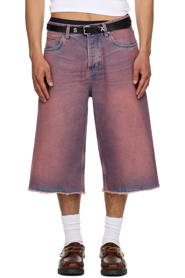 Эксклюзивные розовые рваные джинсовые шорты Ssense Martine Rose, розовый
Эксклюзивные розовые рваные джинсовые шорты Ssense Martine Rose, розовый