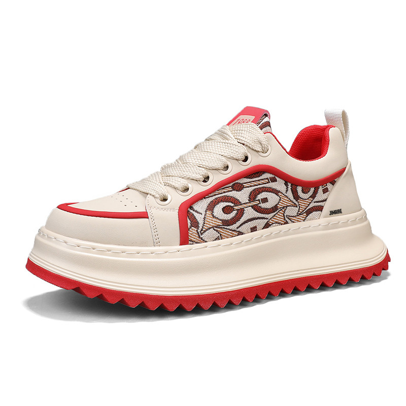 King Jinmai Мужские низкие кеды бежево-красные, цвет Beige Red
King Jinmai Мужские низкие кеды бежево-красные, цвет Beige Red