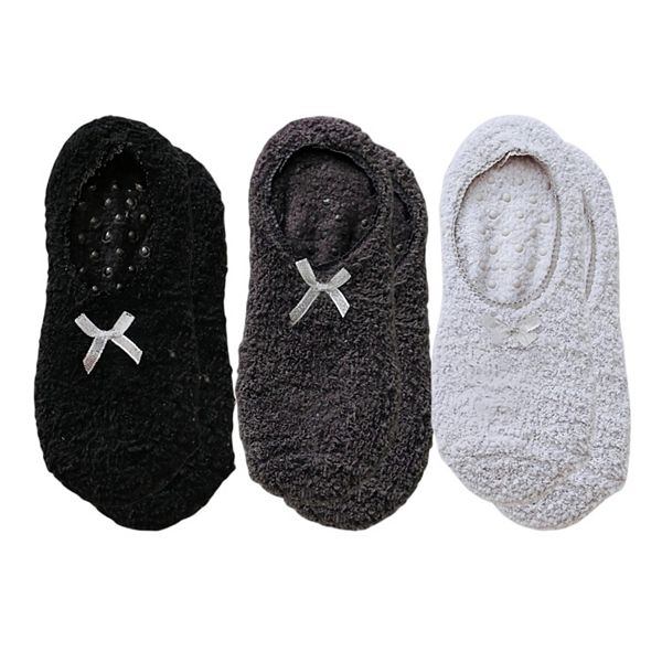 Женские носки-тапочки 3 шт, не скользящие, с плюшевым ворсом, бантом и противоскользящей подошвой Anna-Kaci, Black Gray
Женские носки-тапочки 3 шт, не скользящие, с плюшевым ворсом, бантом и противоскользящей подошвой Anna-Kaci, Black Gray